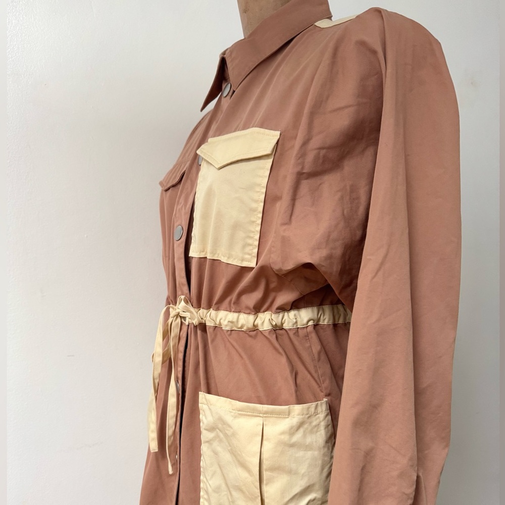 JUST Female BIBI shirt dress latte size S